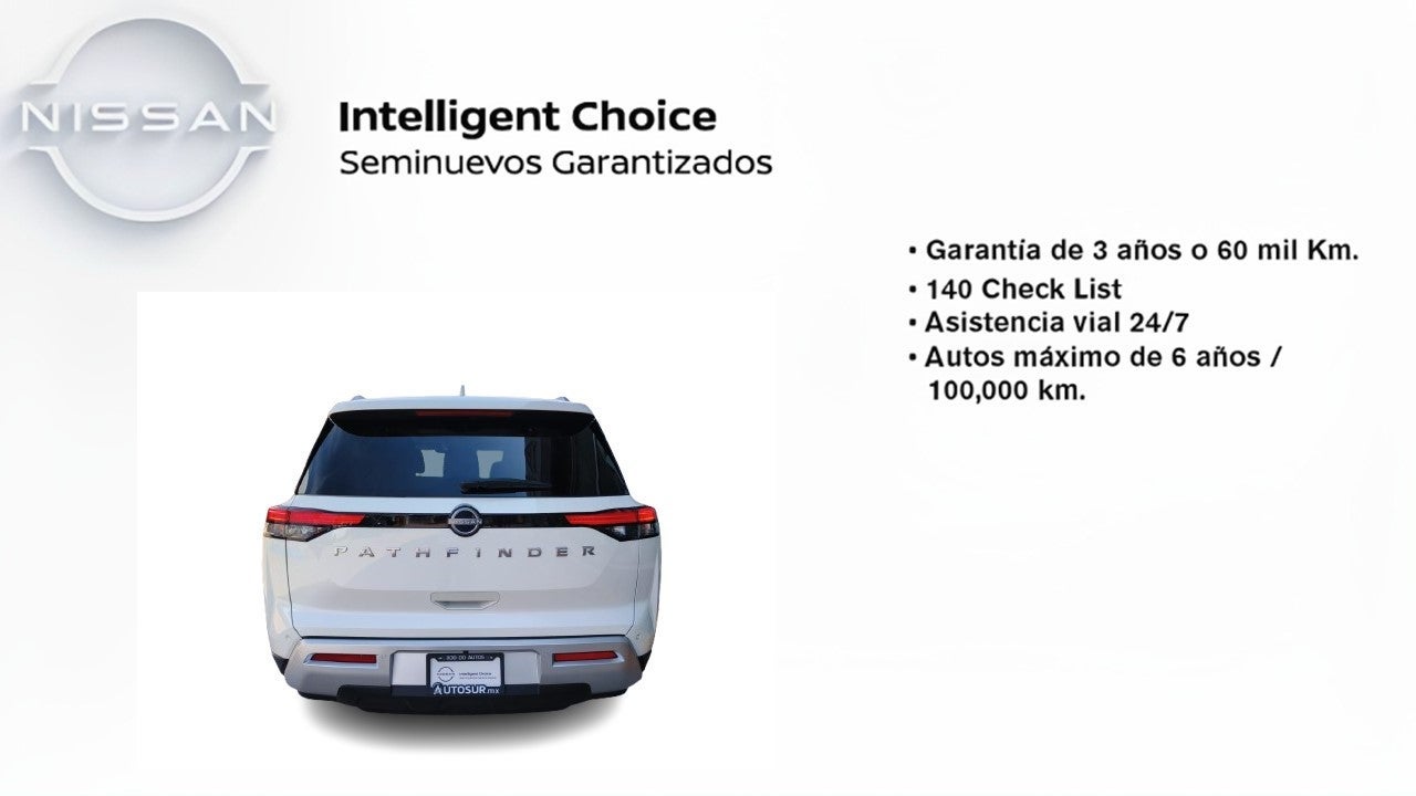 2023 Nissan Pathfinder EXCLUSIVE V6 3.5L 270 CP 5 PUERTAS AUT PIEL BA AA