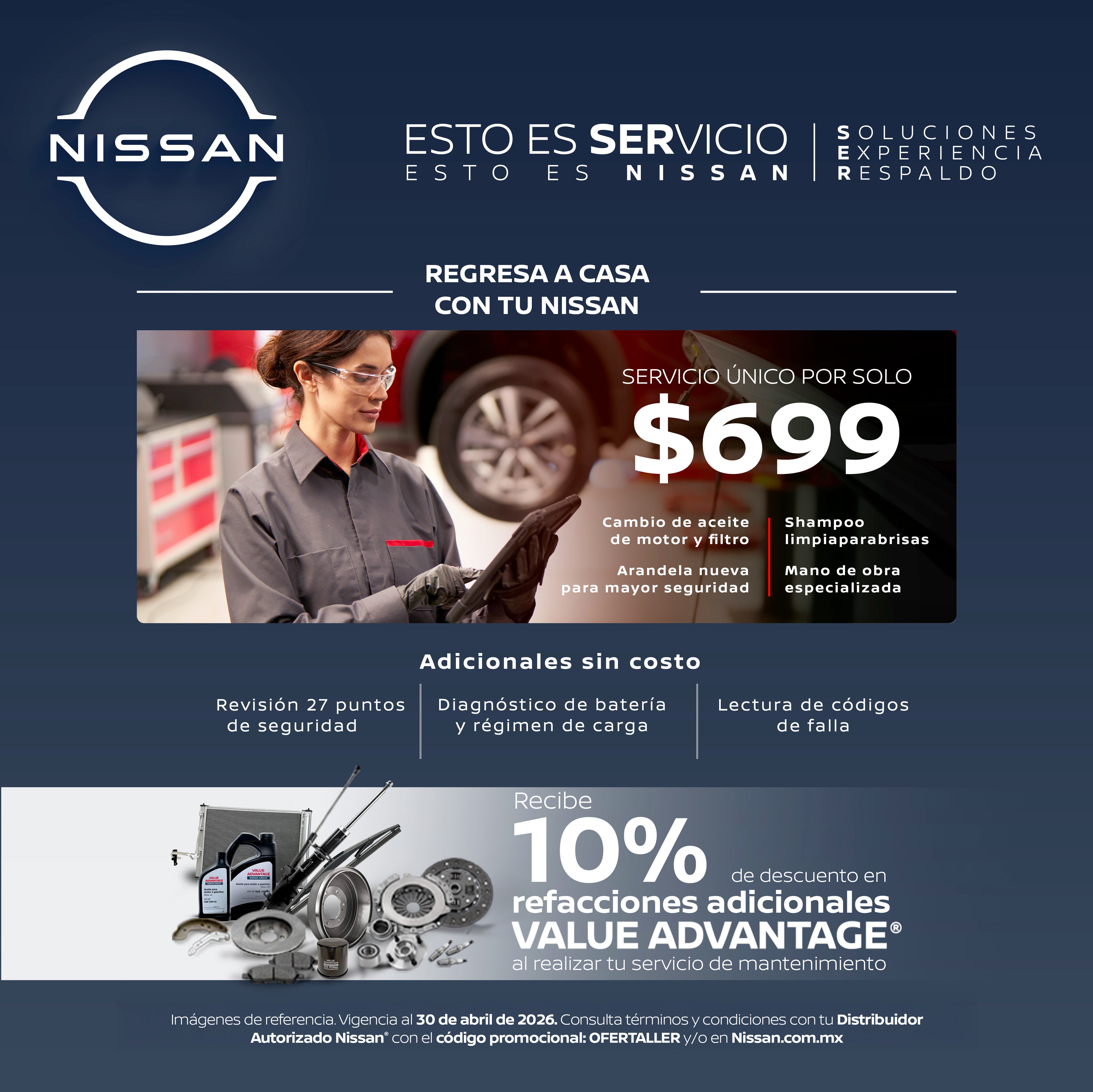 Regresa a casa con tu Nissan