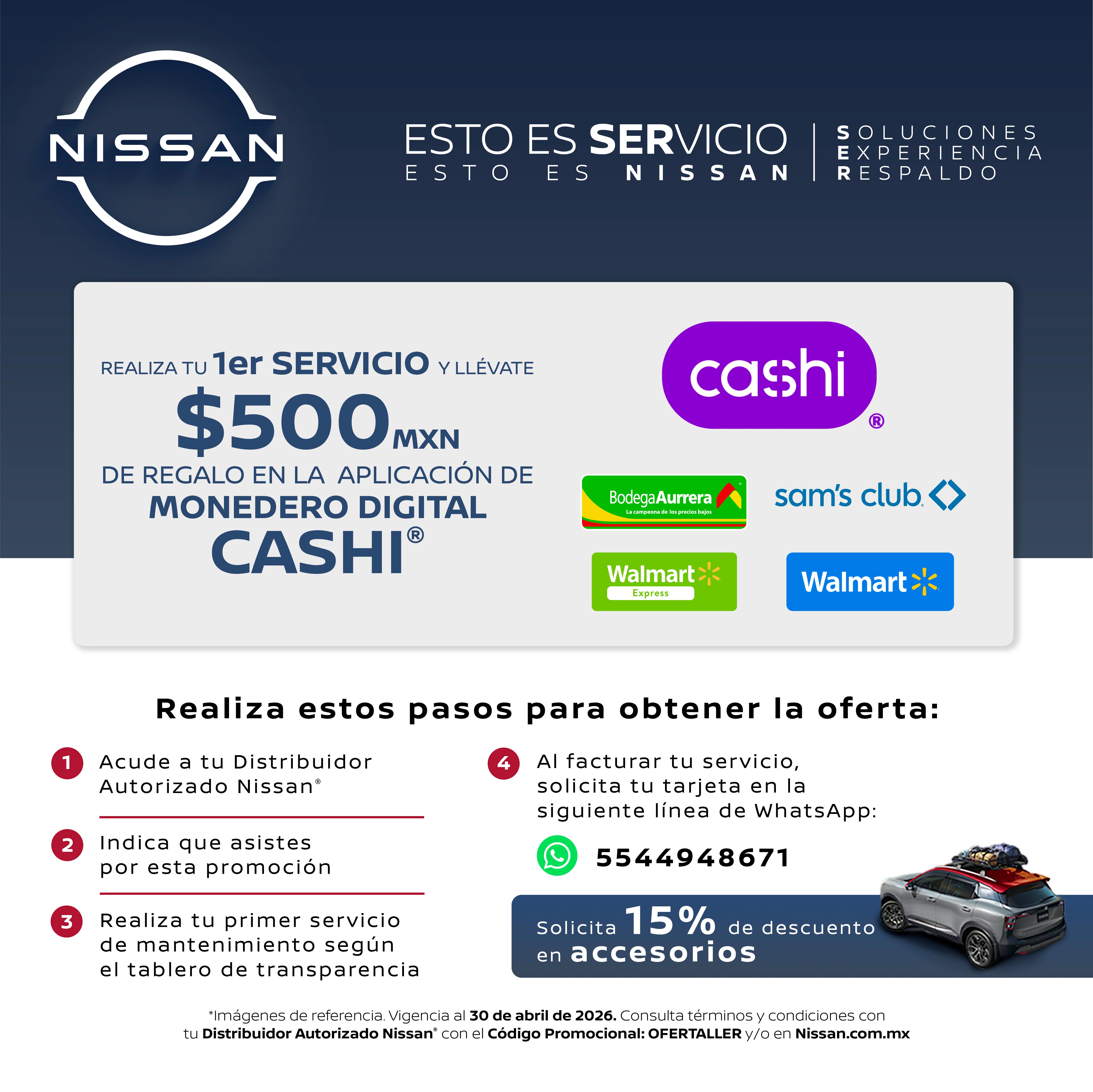 Realiza tu 1er servicio
